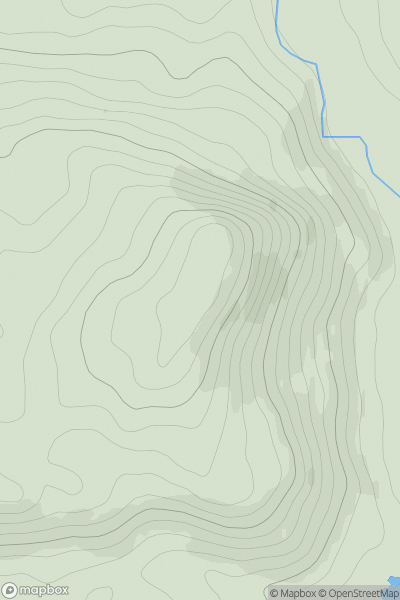 Thumbnail image for Bennan Hill [Carrick and Galloway] showing contour plot for surrounding peak